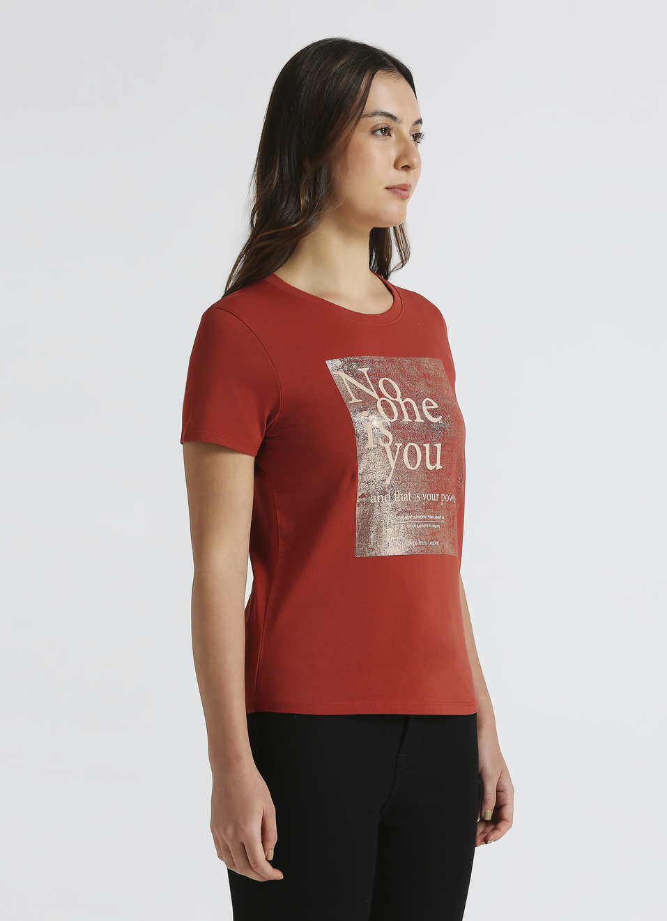 Pink Foil Print Short Sleeve T-shirt, , large image number 3