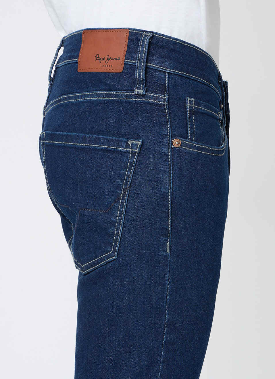 Men Blue Slim Fit Stretchable Jeans, , large image number 4