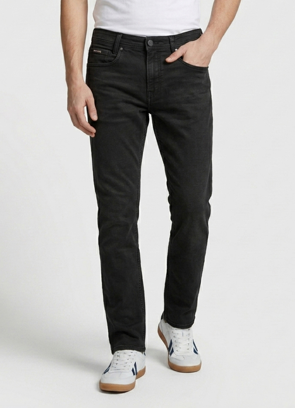 Men Black Stretchable Jeans, , large image number 2