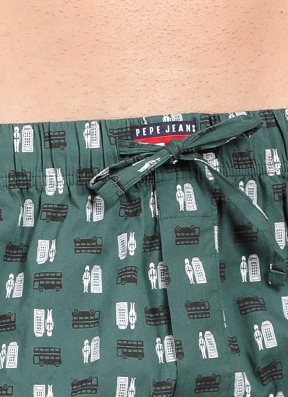 Summer Green Printed Pyjamas, , large image number 4