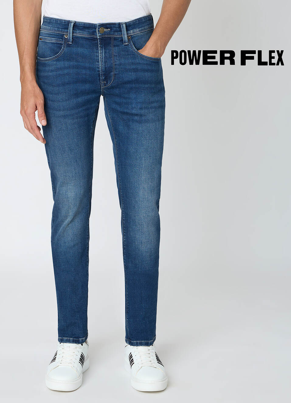 Men Blue Slim Fit Stretchable Jeans, , large image number 2