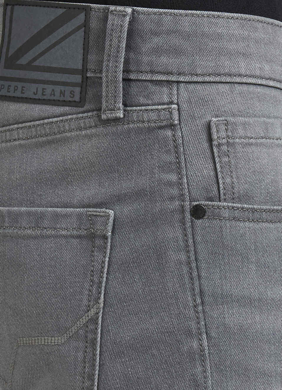 Vapour Grey Mid Waist Jeans, , large image number 4