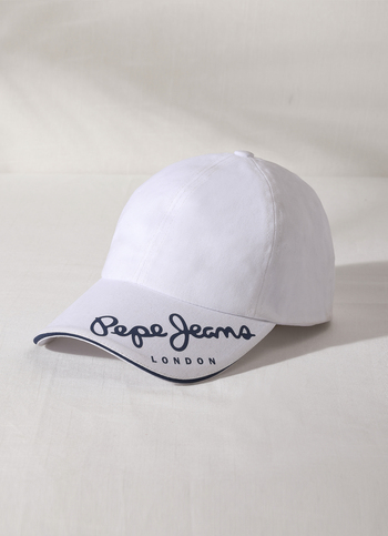 White Printed Sports Cap
