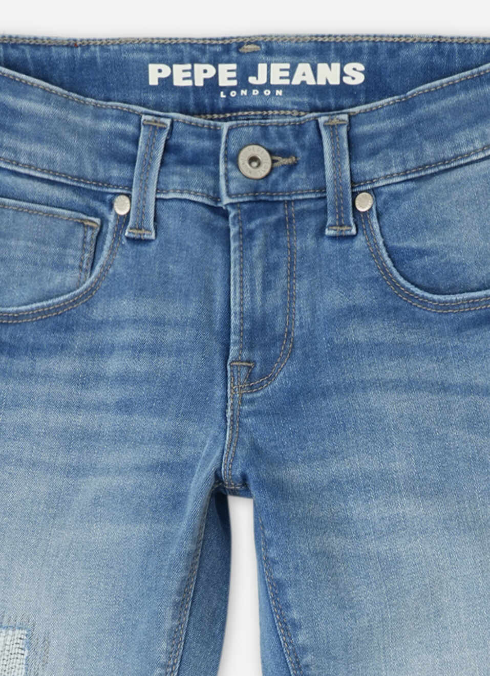 Boys Cash Light Blue Mid Rise Slim Fit Powerflex Jeans, , large image number 2