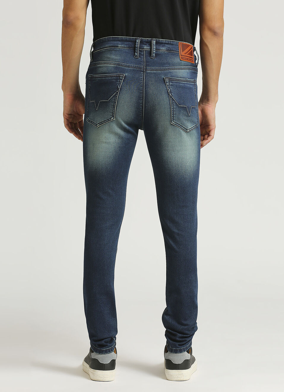 Chinox Dark Blue Mid Rise Skinny Fit Gymindigo Jeans, , large image number 3