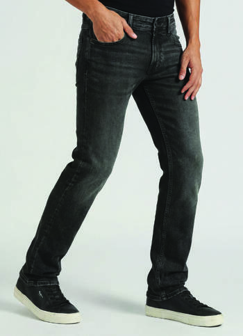 Vapour Black Mid Rise Slim Fit Jeans
