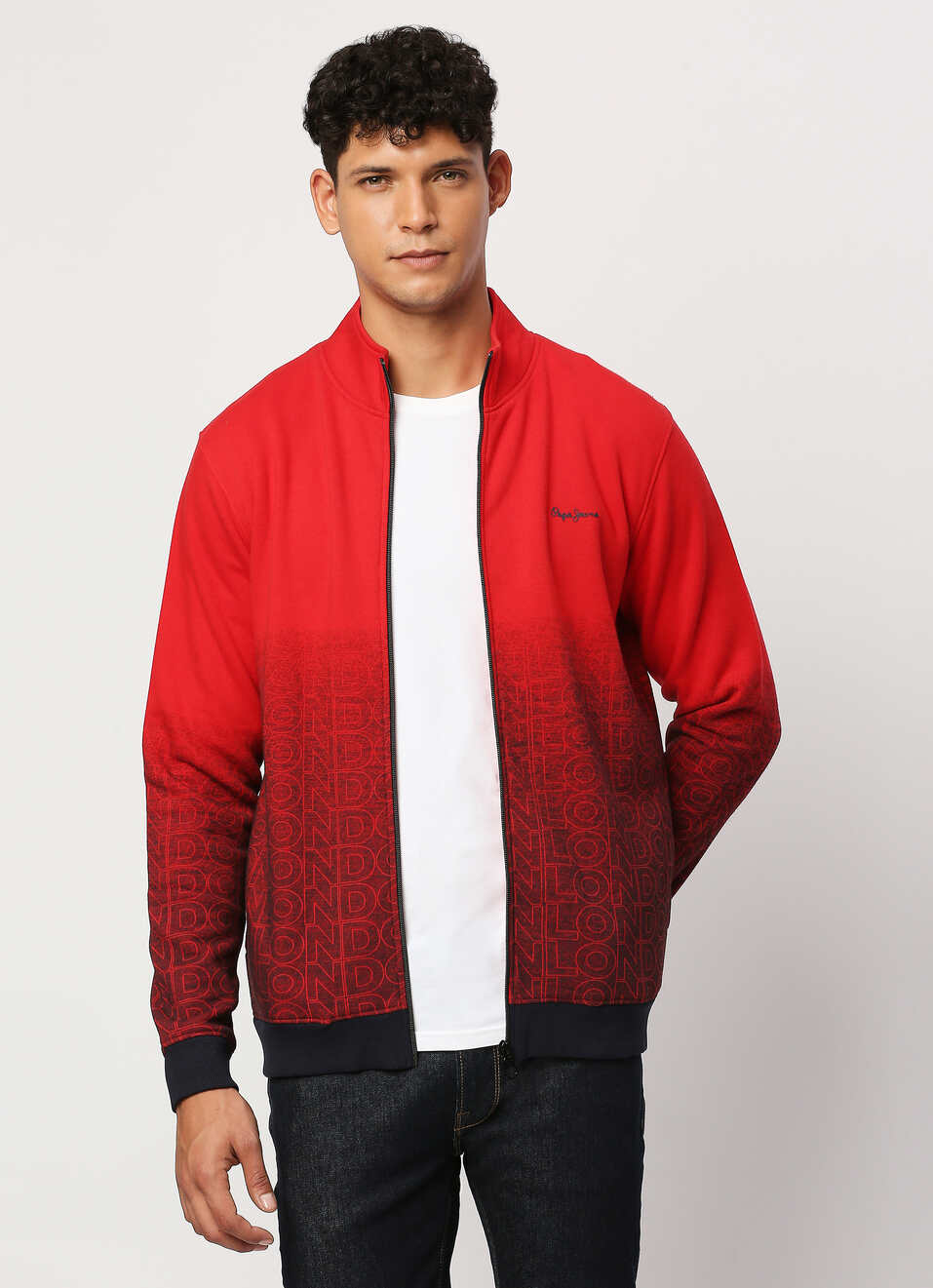 Red Typographic Print Full Sleeve Sweatshirt, , large image number 5