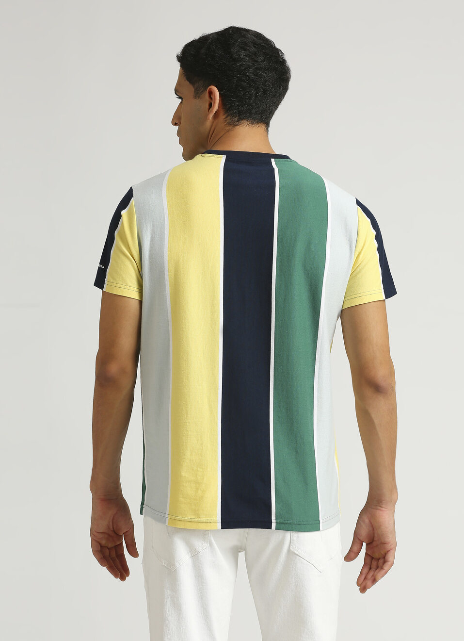 Navy Stripes Short Sleeve T-shirt, , large image number 2