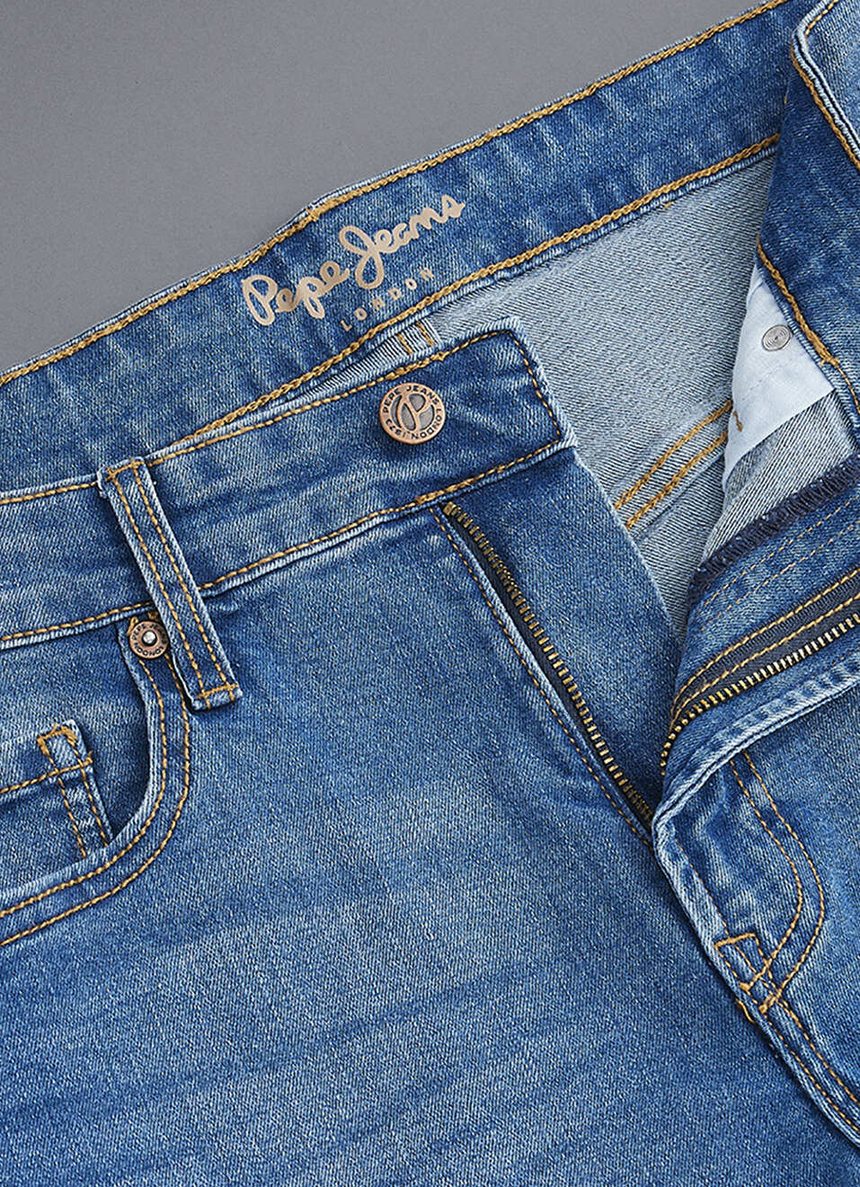 Men Blue Medium Used Straight Fit Mid Rise Stretchable Jeans, , large image number 6