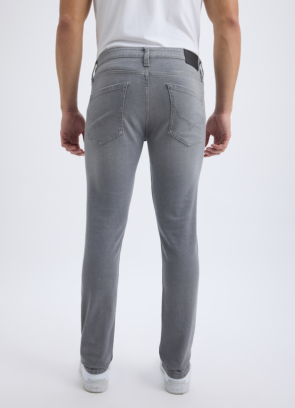 Men Grey Slim Fit Mid Rise Jeans , , large image number 5