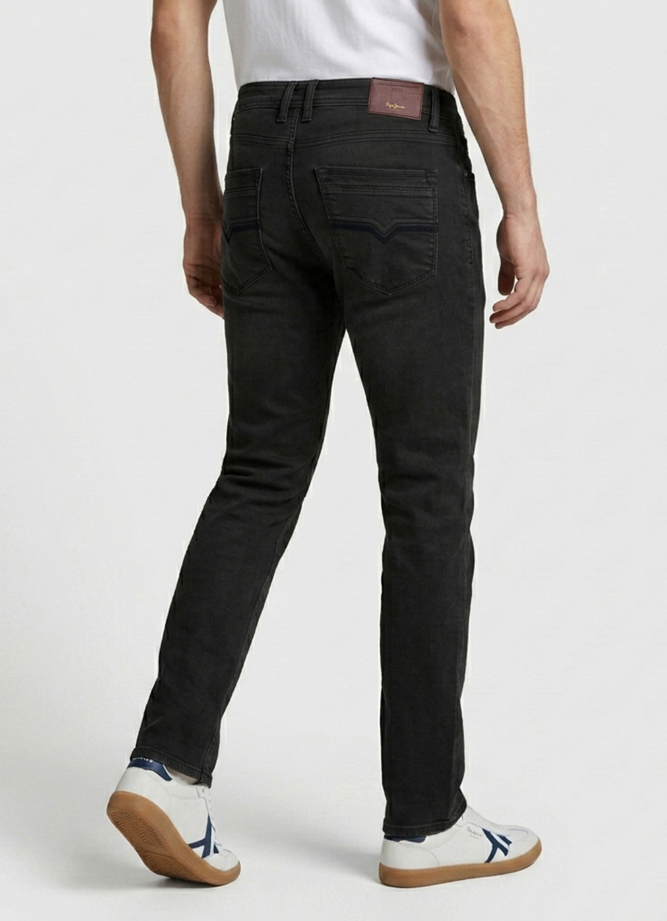 Men Black Stretchable Jeans, , large image number 3