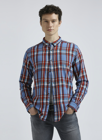 Blue Checks Full Sleeve Shirt