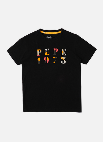 Boys Black Short Sleeve T-shirt