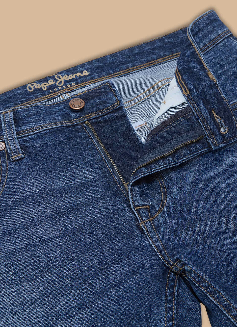 Men Blue Mid Rise Straight Fit Jeans, , large image number 6