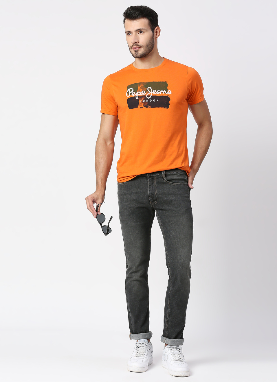 VAPOUR Mid Rise Jeans, Dark Blue Denim, , large image number 3