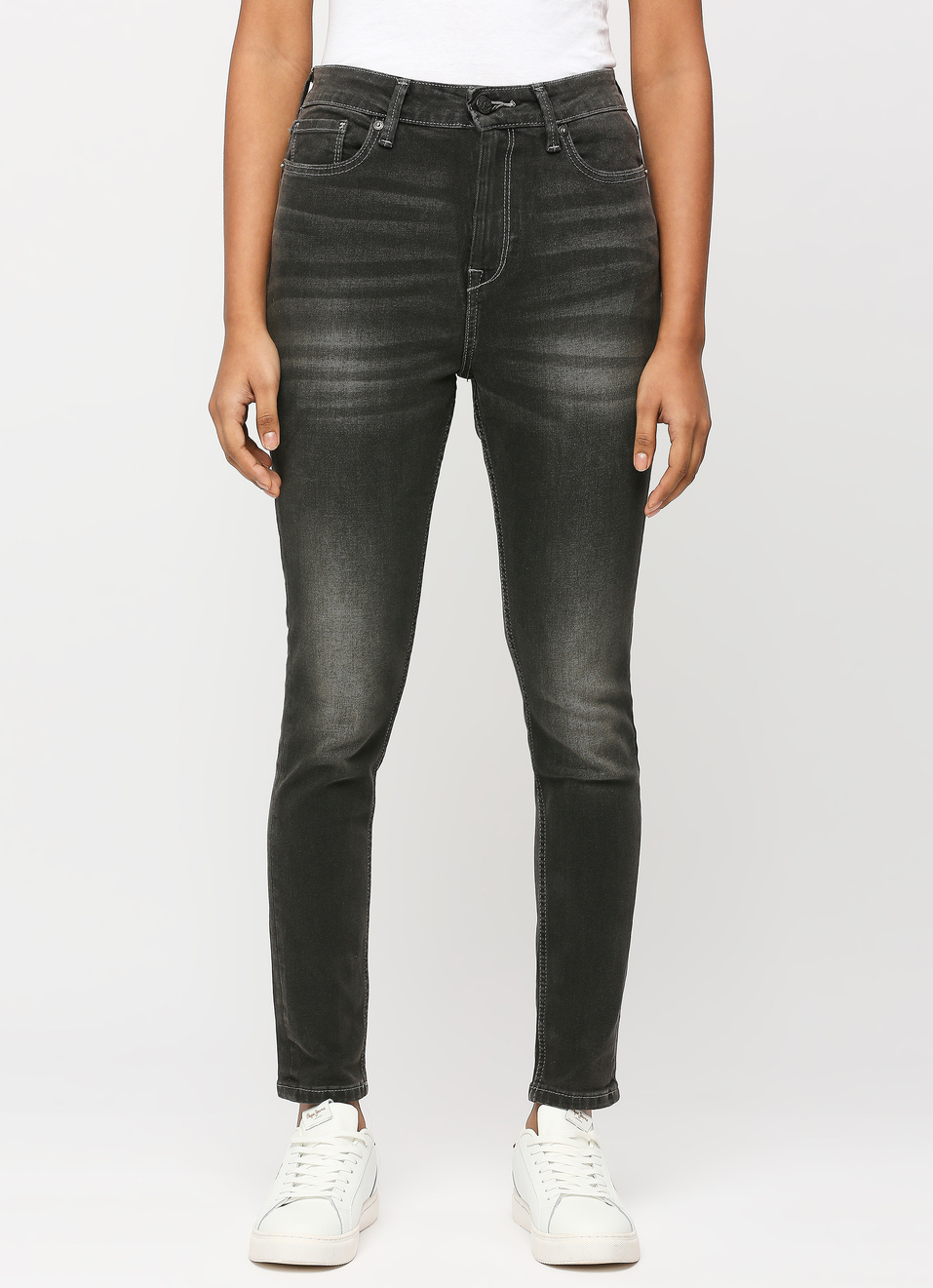 Dion Black High Waist Skinny Fit Jeans, , large image number 1