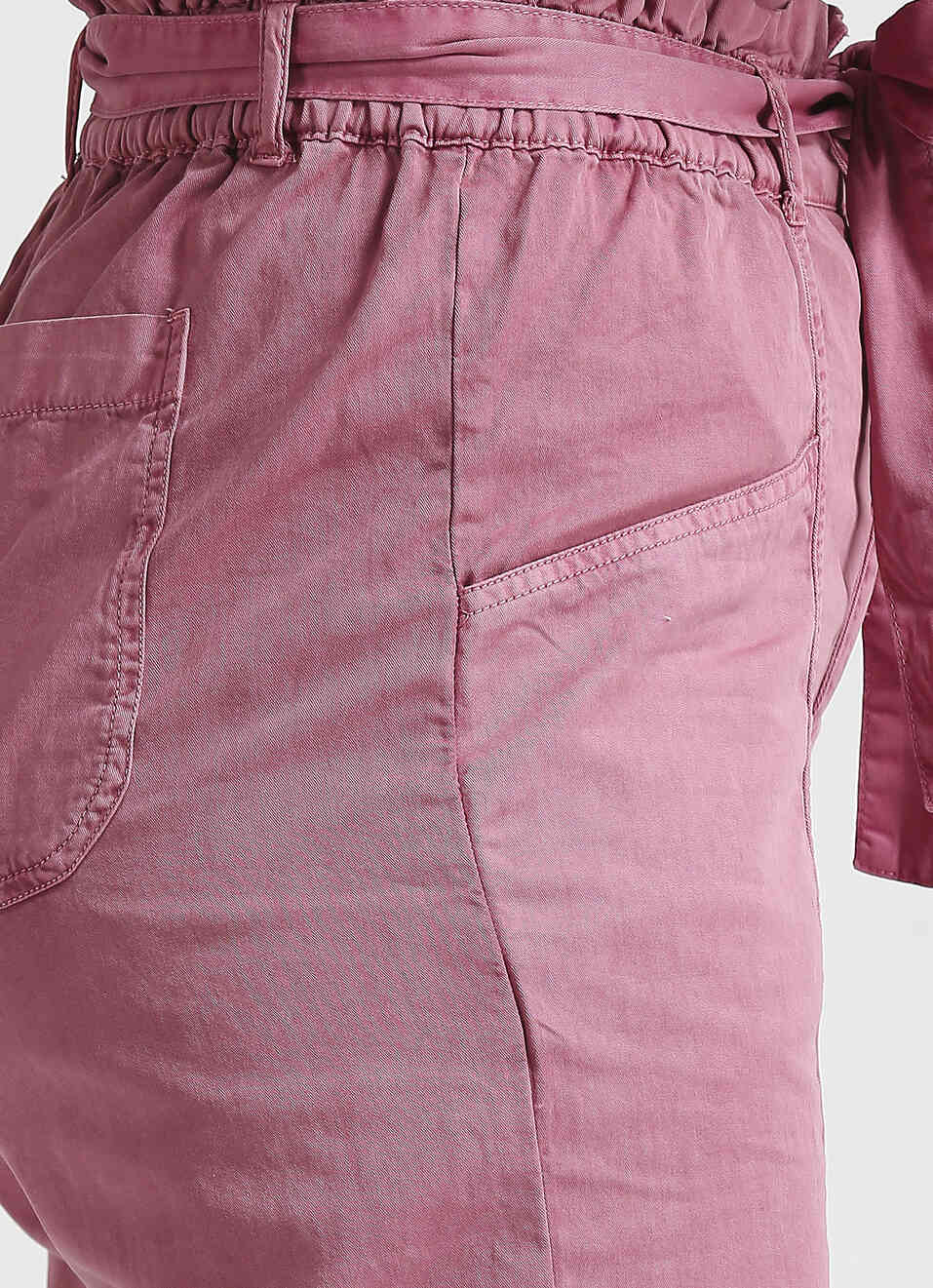 Pink Overdyed High Waist Comfort Fit Pants, , large image number 4