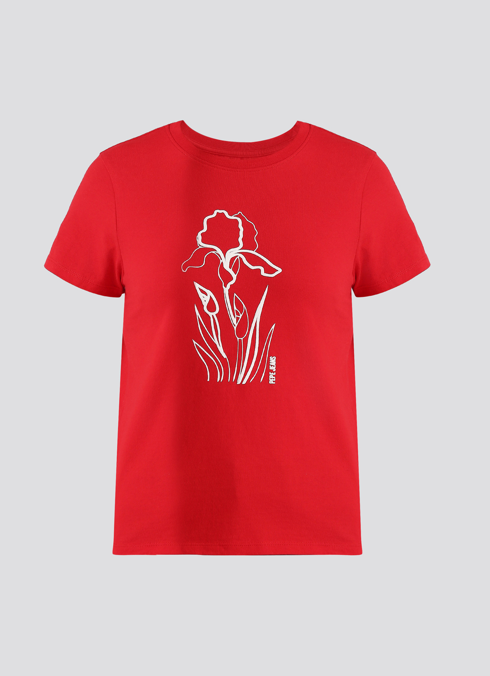 Red Graphic Print Short Sleeve T-shirt, , large image number 6