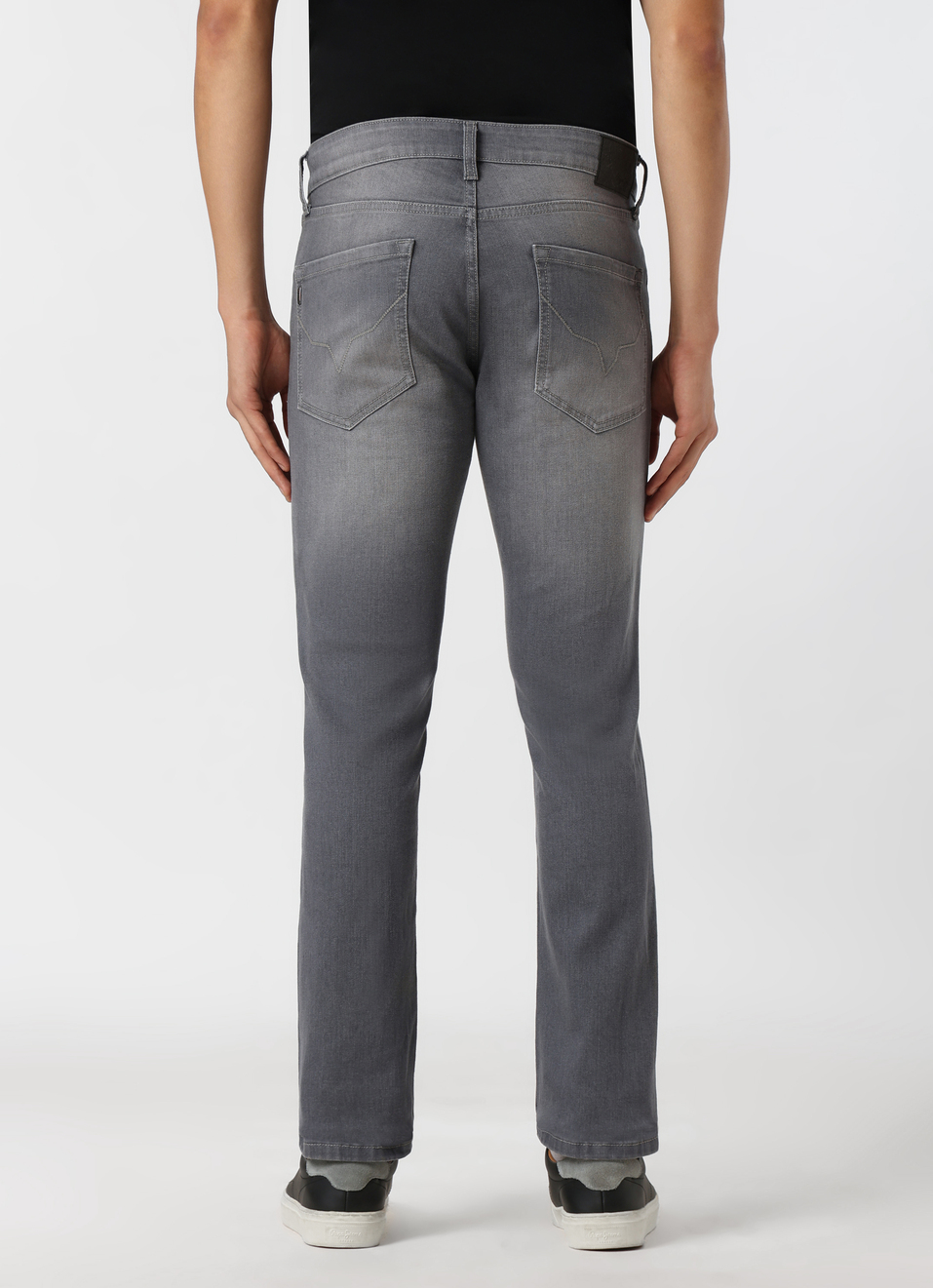Men Grey Mid Rise Slim Fit Stretchable Jeans, , large image number 2