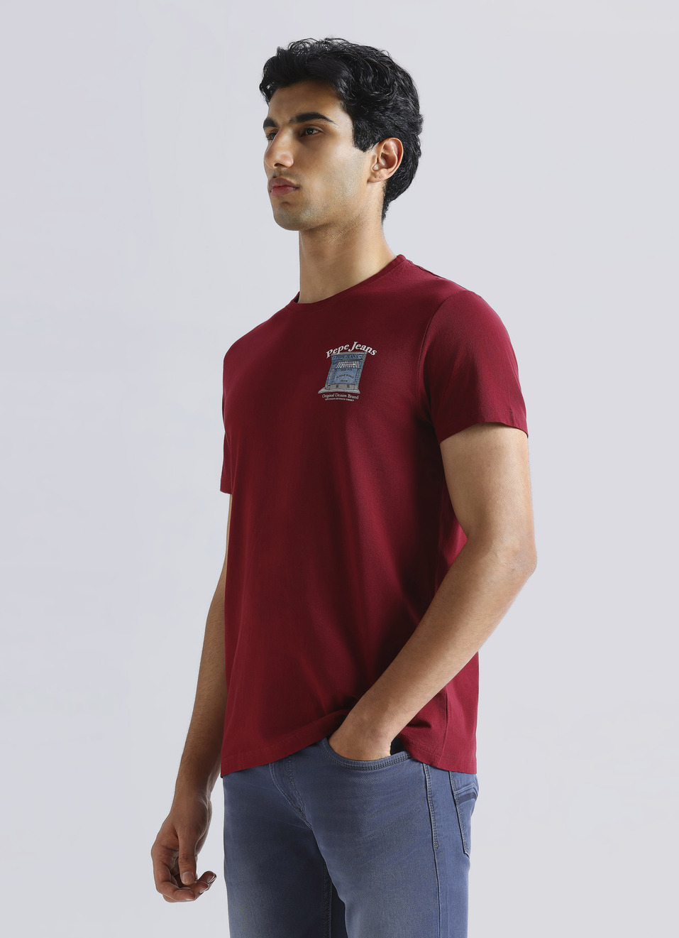 Red Graphic Print Short Sleeve T-shirt, , large image number 3