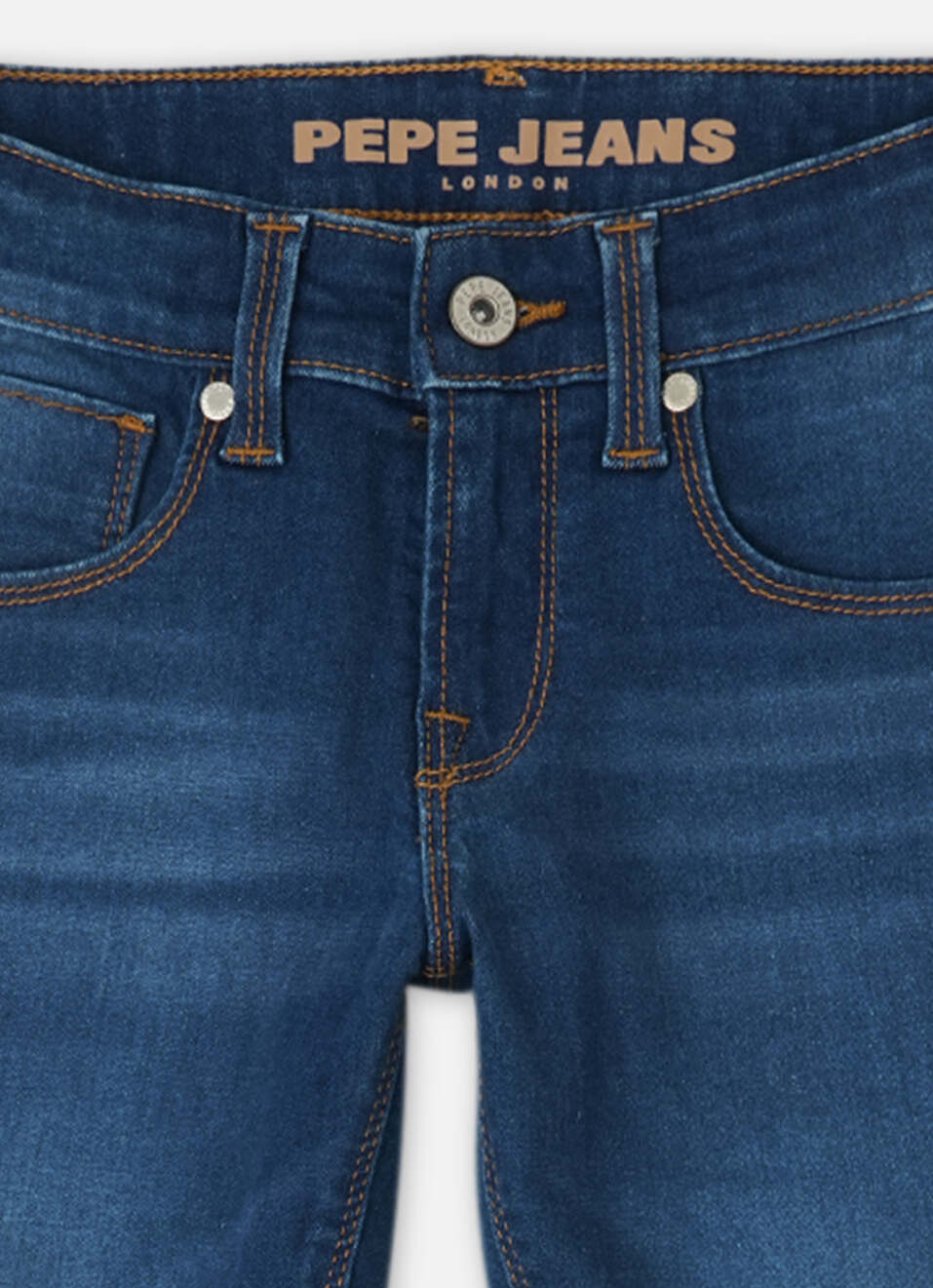 Boys Cash Dark Blue Mid Rise Slim Fit Powerflex Jeans, , large image number 2