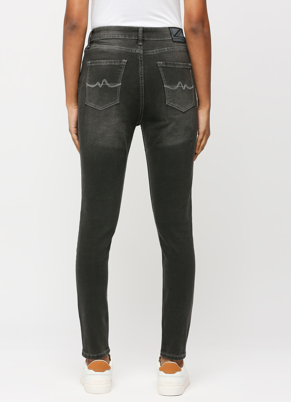 Dion Black High Waist Skinny Fit Jeans, , large image number 2