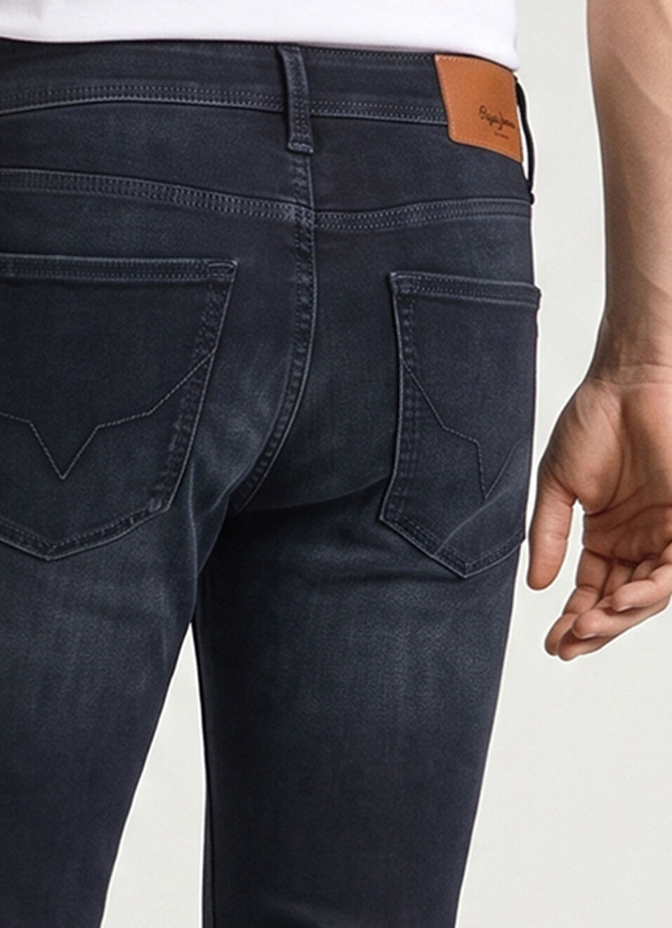 Men Blue Tapered Fit Low Rise Stretchable Jeans, , large image number 5