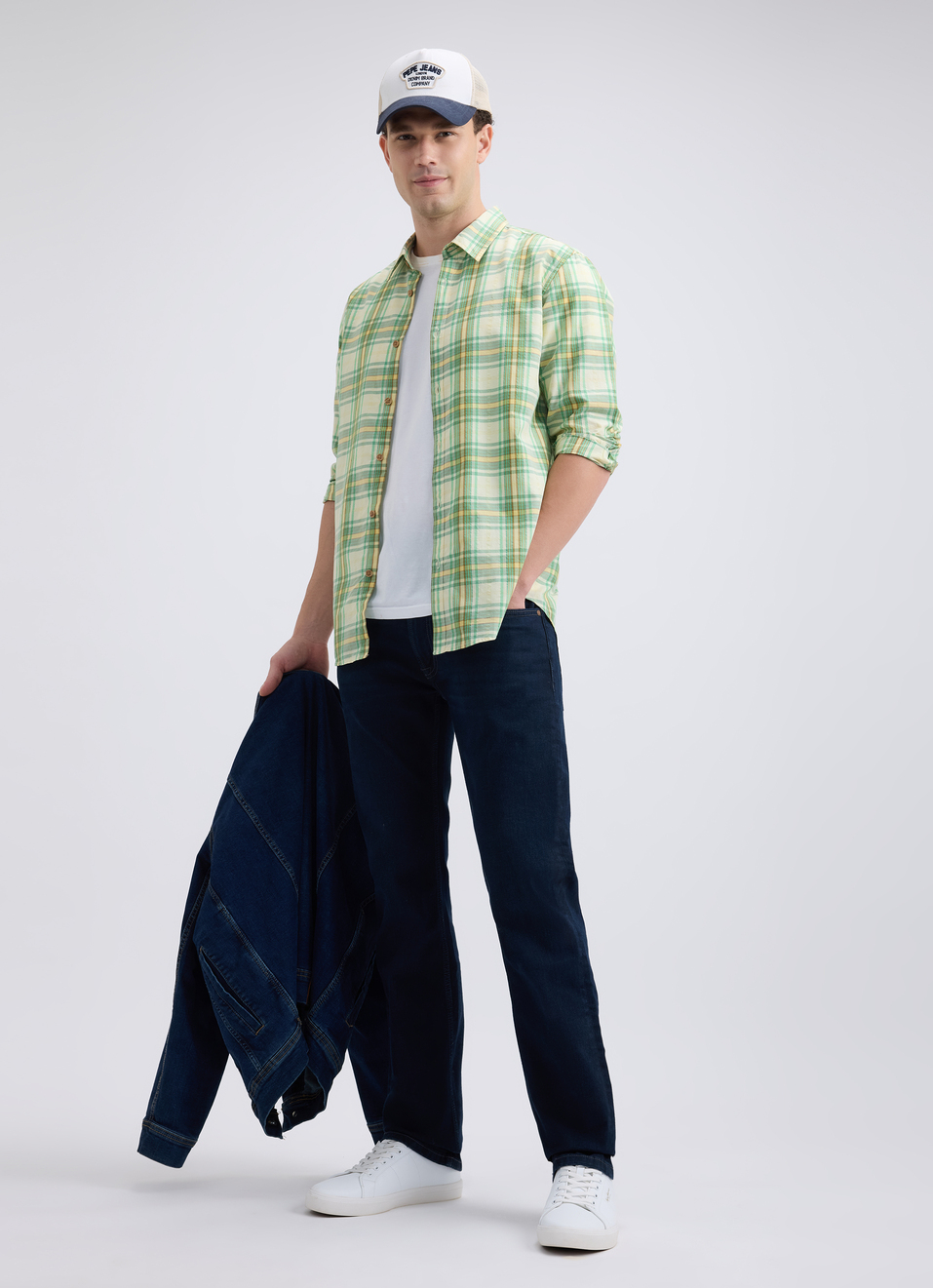 Men Green Check Full Sleeve Shirt, , large image number 5