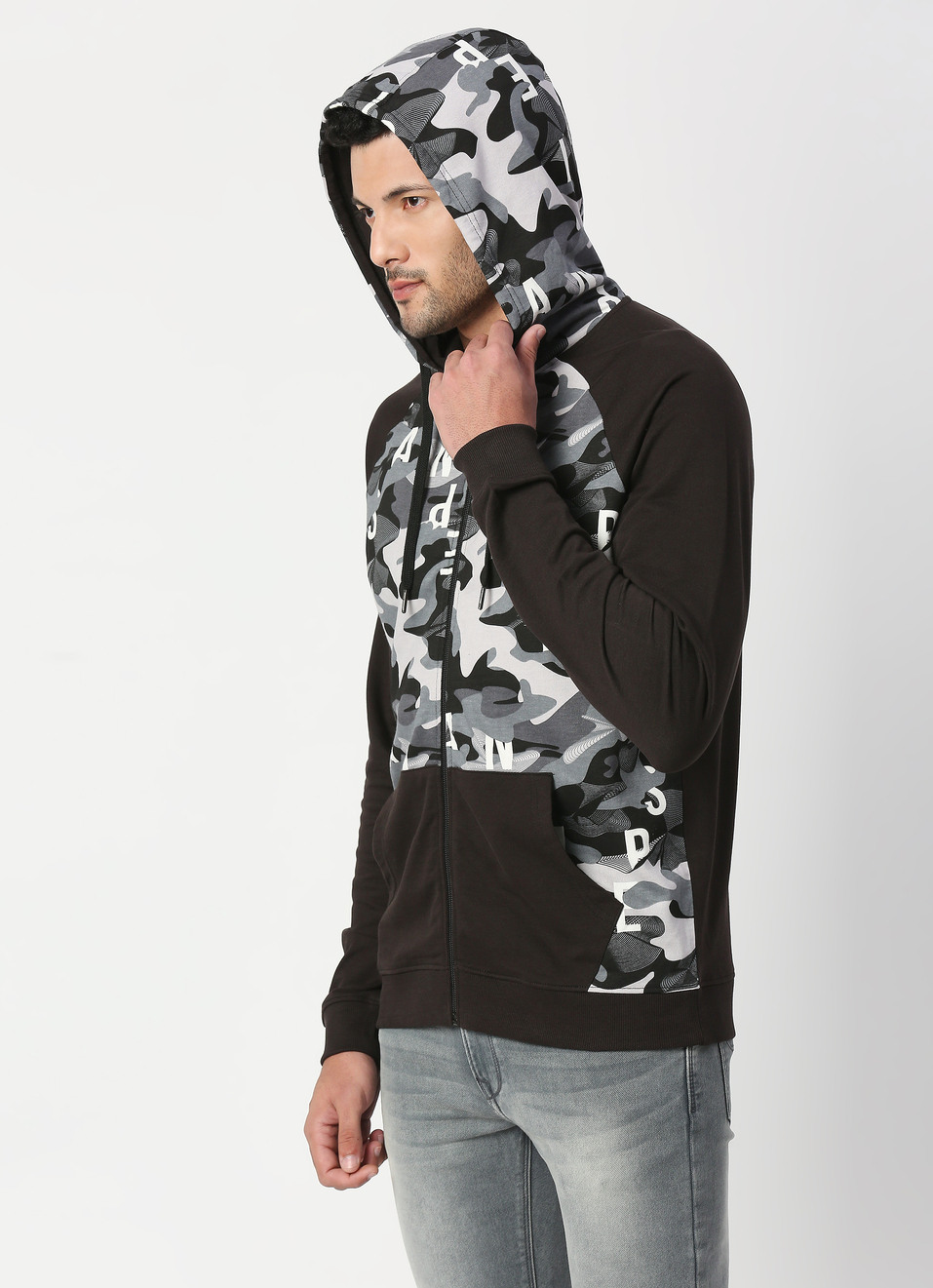 Joseph Graphic Printed Hooded Sweatshirt, , large image number 3