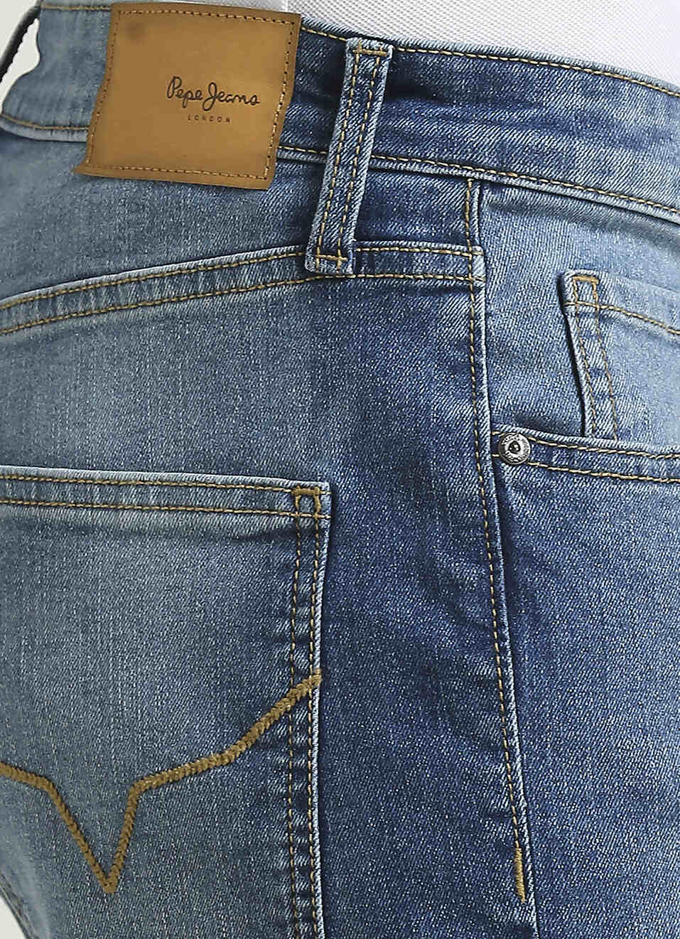 Holborne Light Blue Mid Rise Straight Fit Jeans, , large image number 4