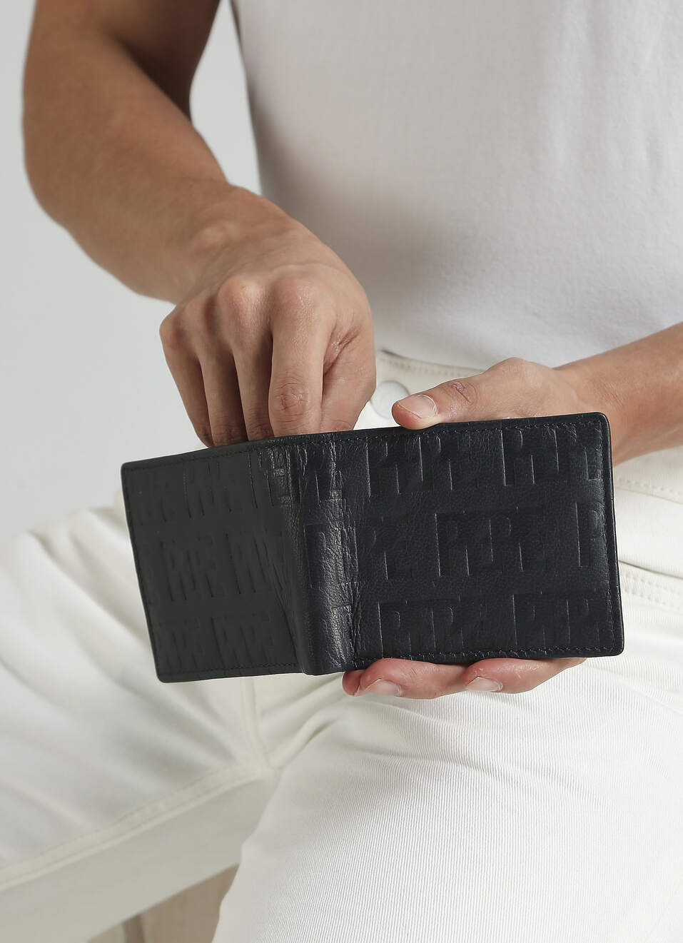 Blue Embossed Wallet, , large image number 3