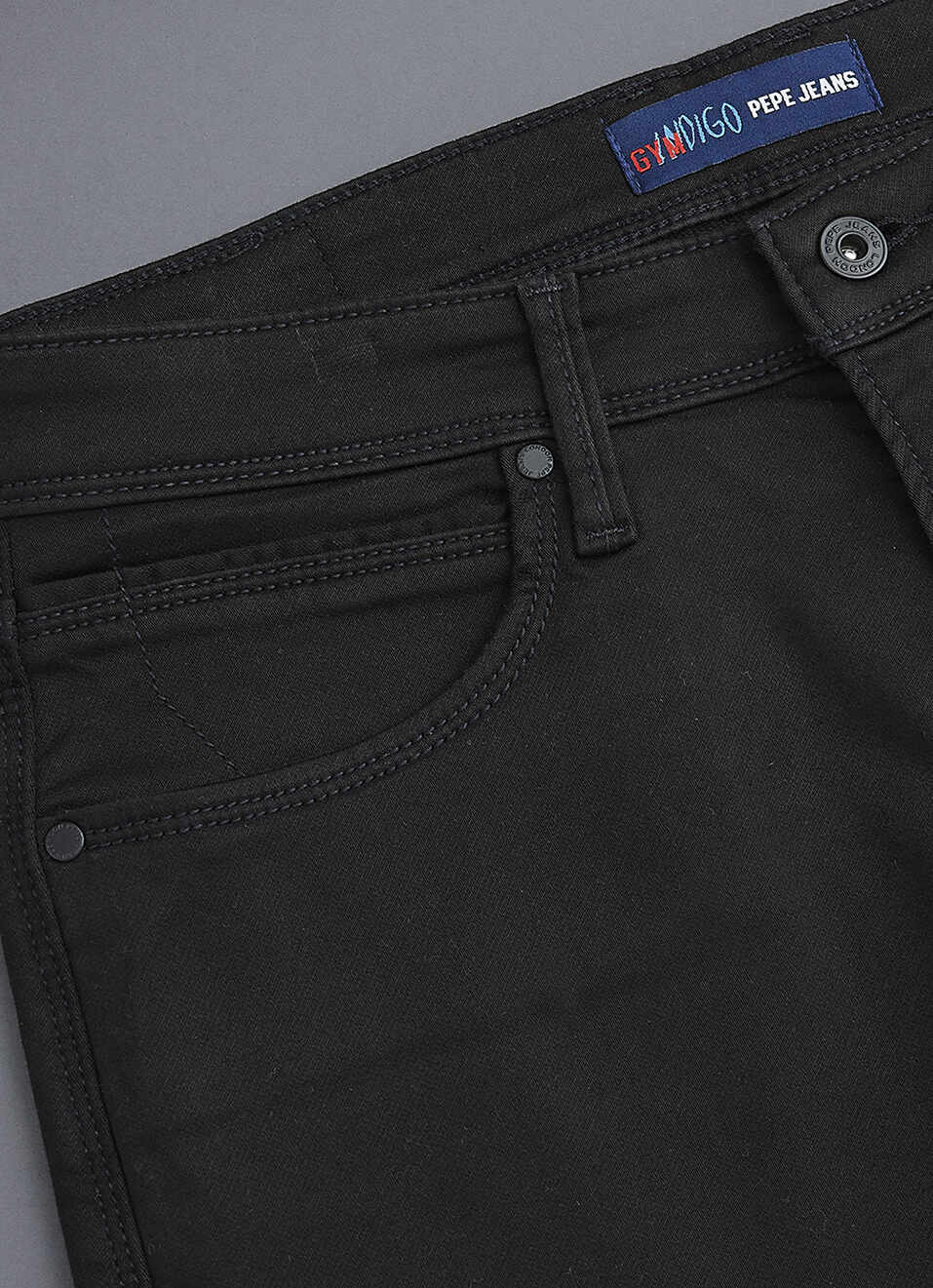 Men Black Regular Fit Mid Rise All Climate Streachable Jeans, , large image number 5
