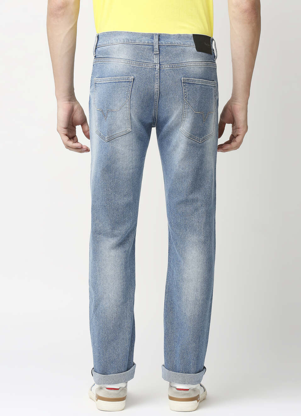 Vapour Light Blue Mid Rise Slim Fit Jeans, , large image number 2