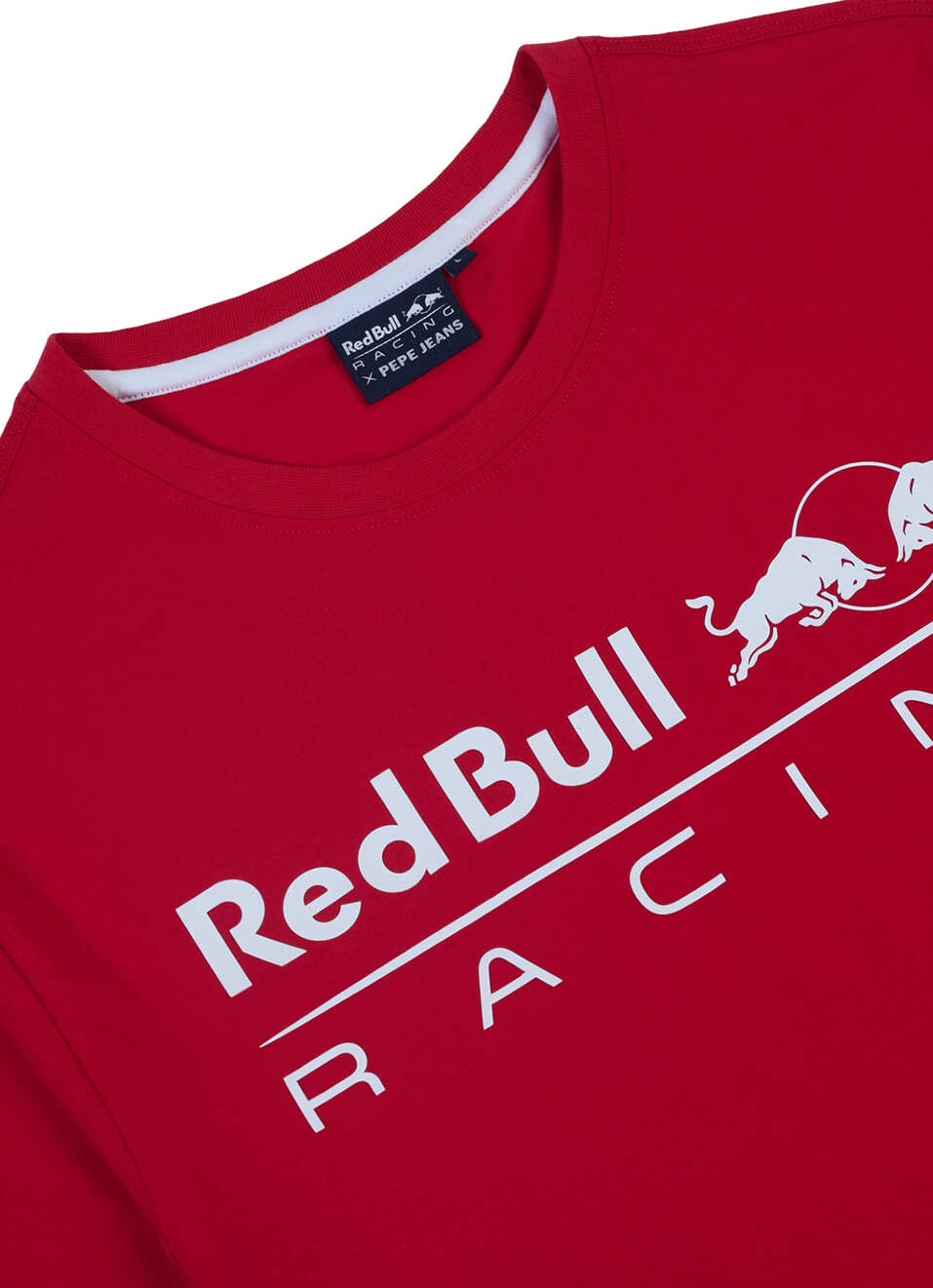 Men Red Placement Print Crew Neck T-shirt, , large image number 2