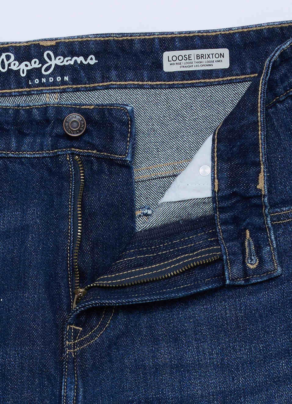 Men Blue Baggy Fit Mid Rise Jeans, , large image number 6