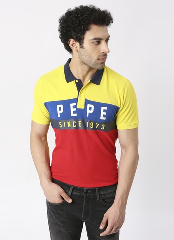 Color Block Yellow T shirt
