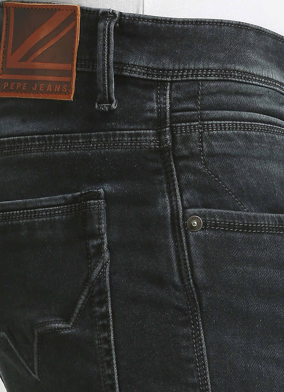 Chinox Black Mid Rise Skinny Gymindigo Jeans, , large image number 4