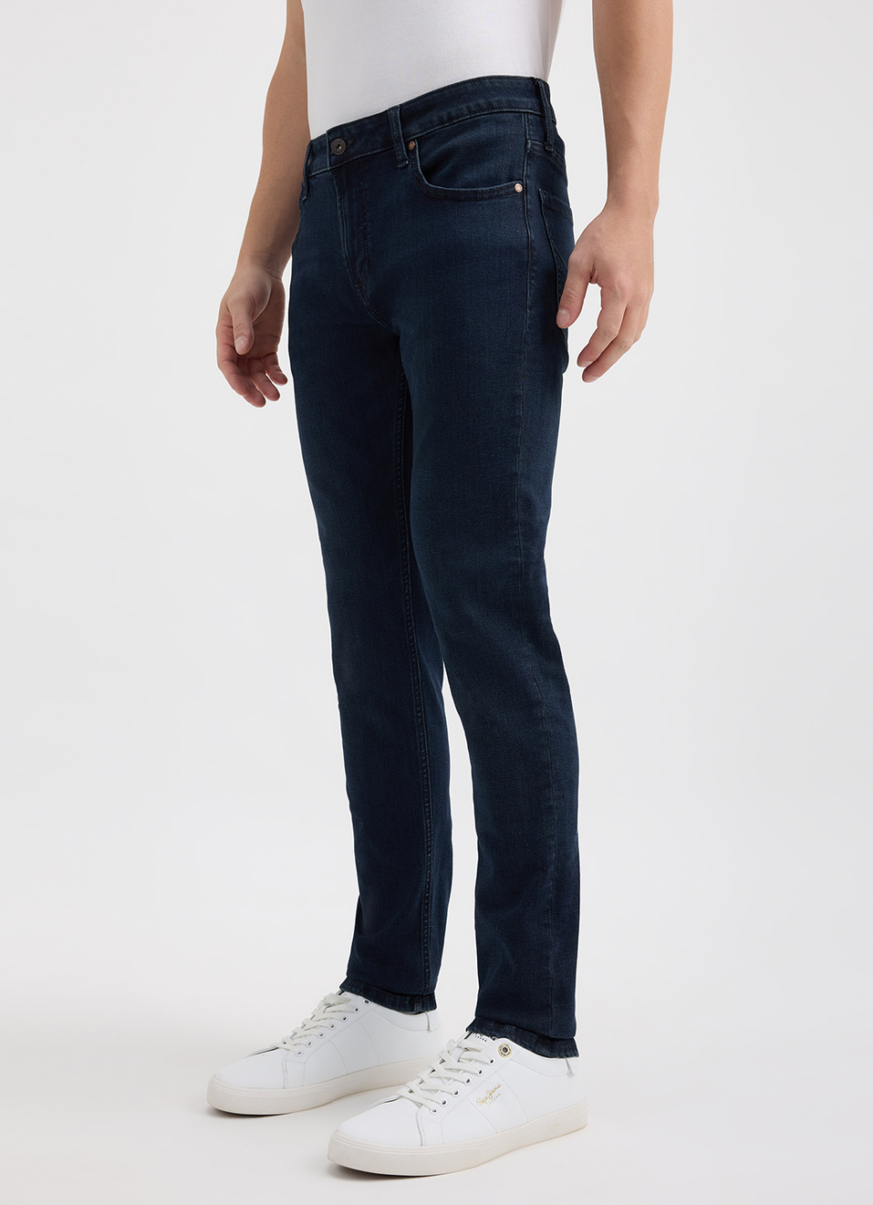 Men Blue Skinny Fit Low Rise  Jeans , , large image number 6