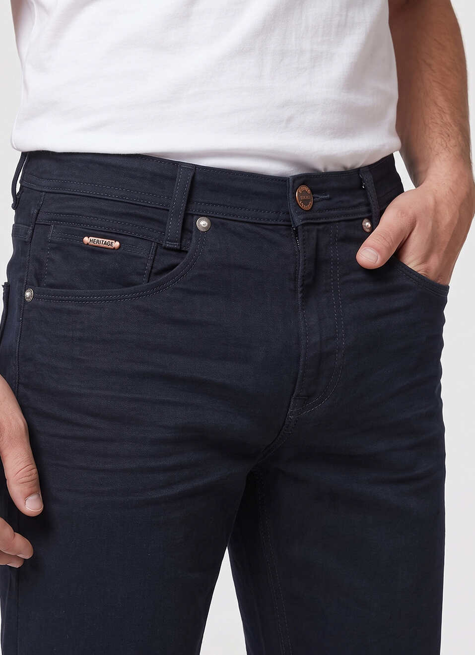 Men Black Stretchable Jeans, , large image number 4