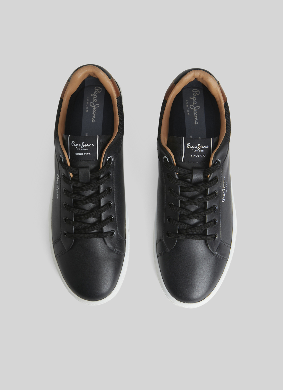 Kenton Court Black Cupsole Sneakers, , large image number 3