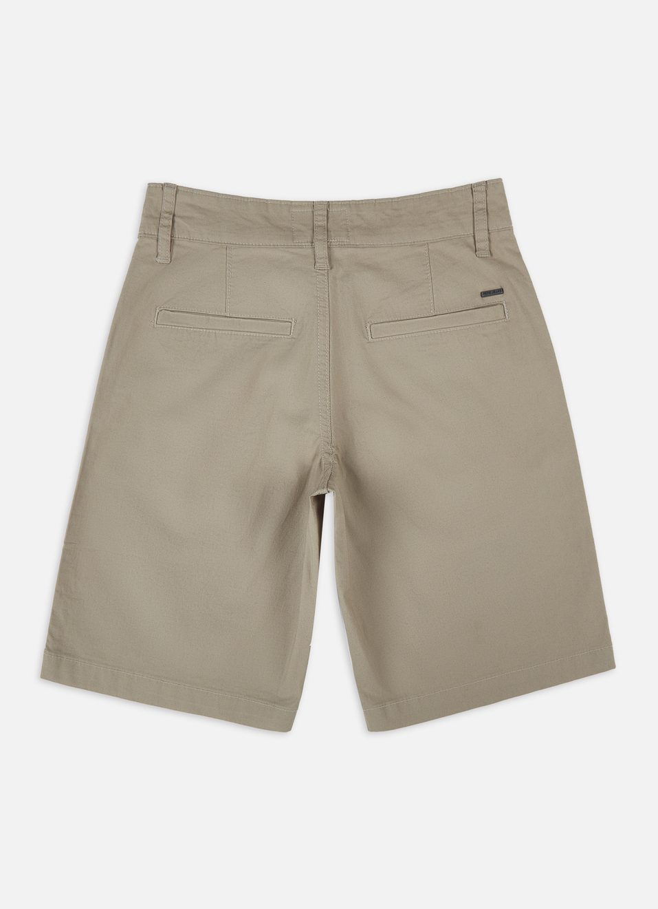 Boys Beige Mid Rise Stretch Shorts, , large image number 1