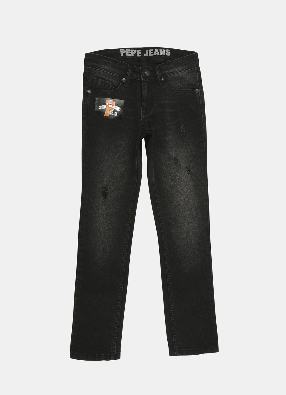 Cashed Mid Waist Slim Fit Denim, , large image number 1
