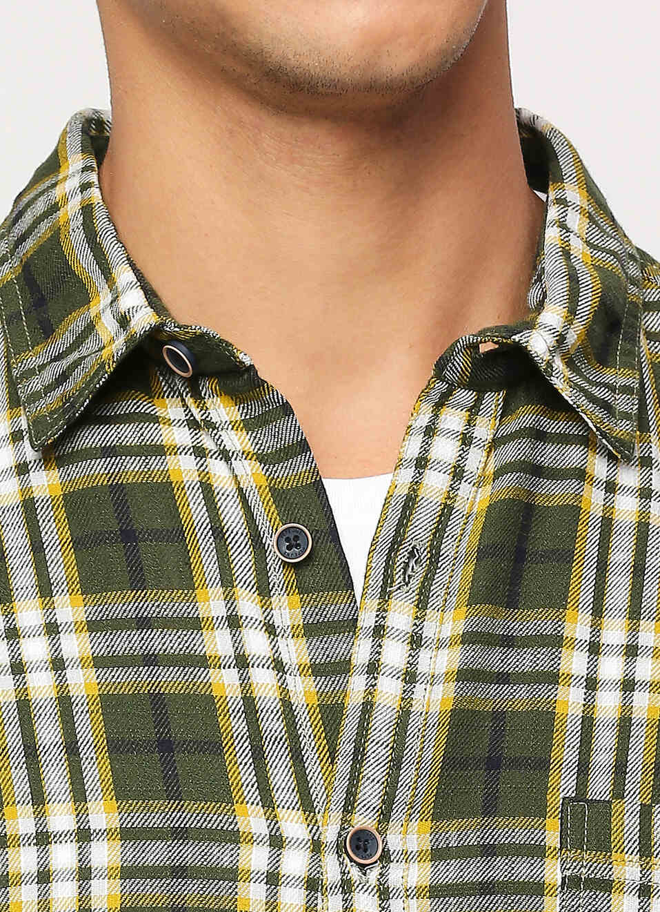 Green Checks Long Sleeve Shirt, , large image number 4