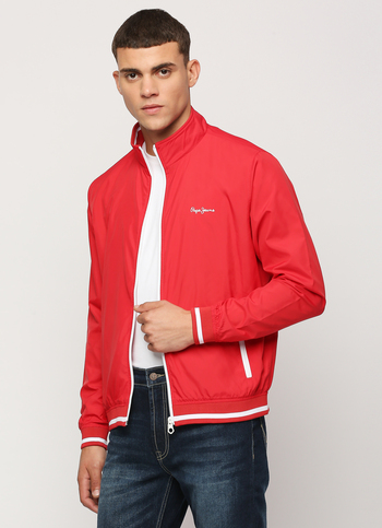 RED LIGHTWEIGHT FULL SLEEVE JACKET