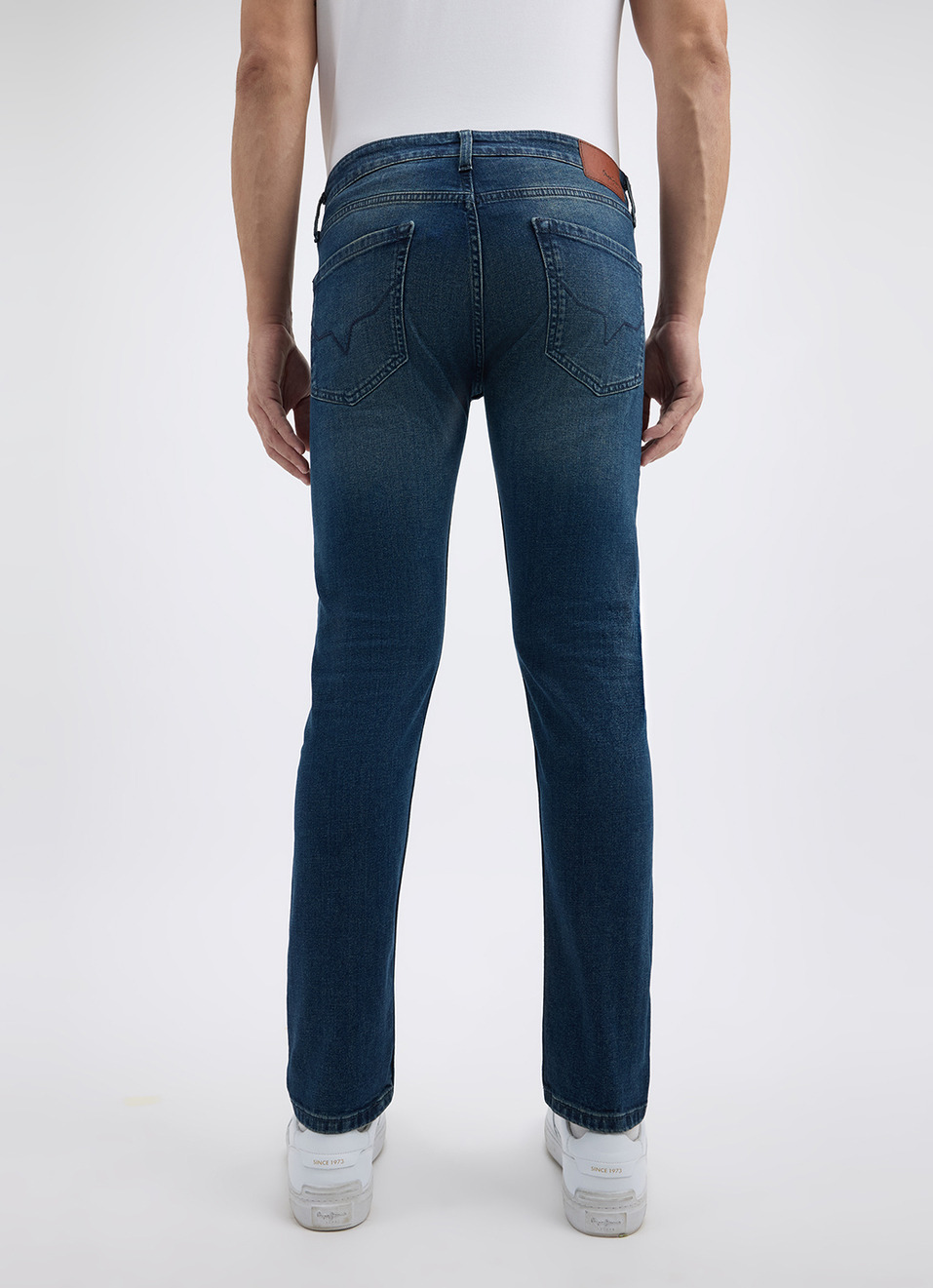 Men Blue Slim Tapered Fit Low Rise Jeans , , large image number 3
