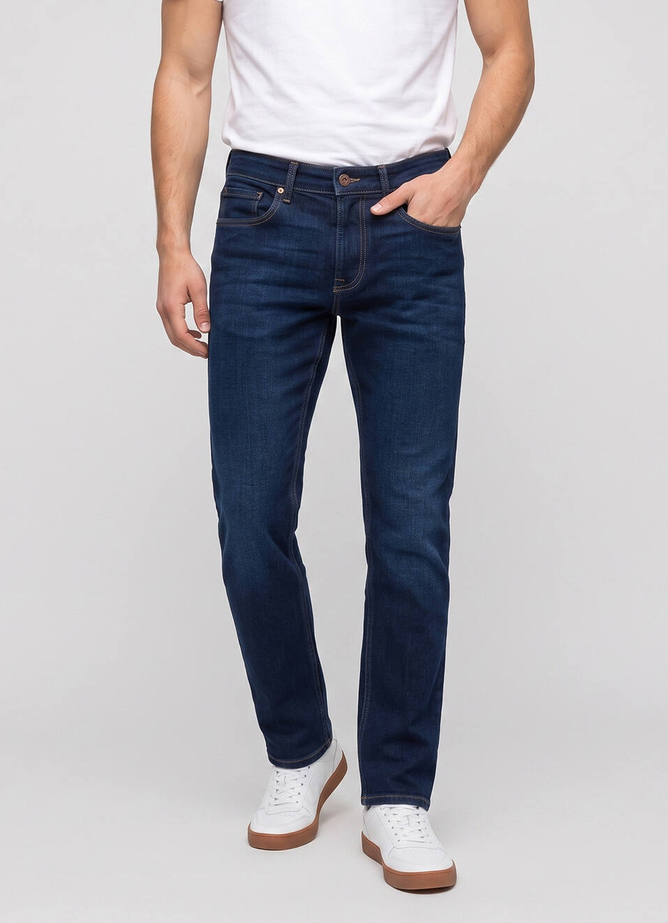 Men Bootcut Mid Rise Stretchable Jeans, , large image number 2
