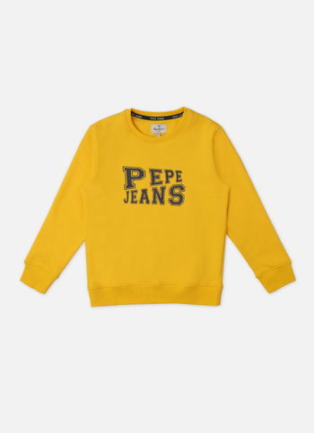 Boys Yellow Full Sleeve Sweatshirt