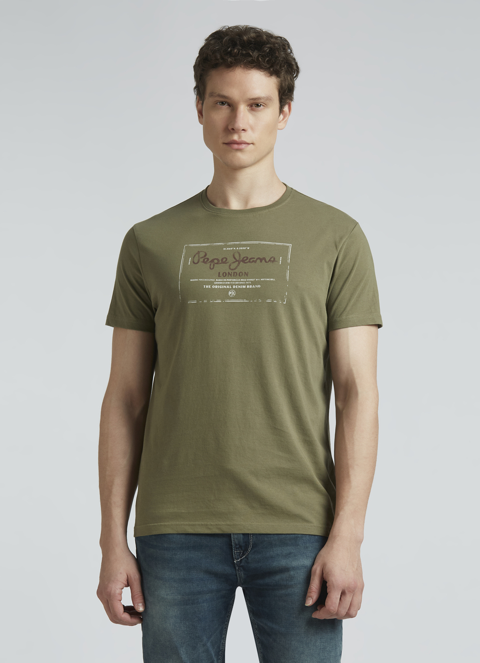Green Graphic Print Short Sleeve T-shirt, , large image number 1