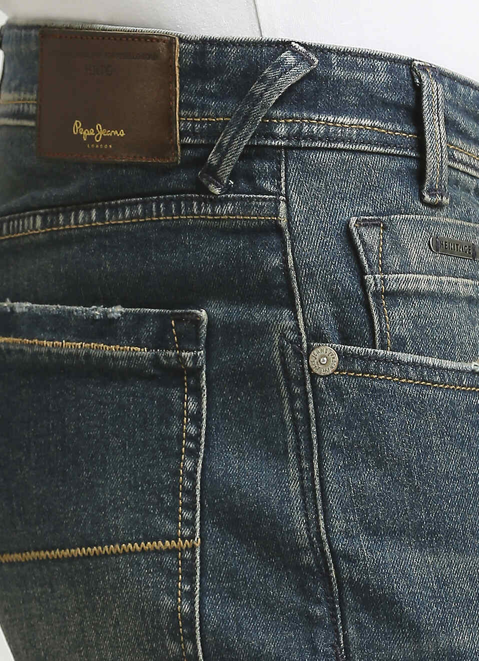 Vapour Dark Blue Mid Rise Jeans, , large image number 4