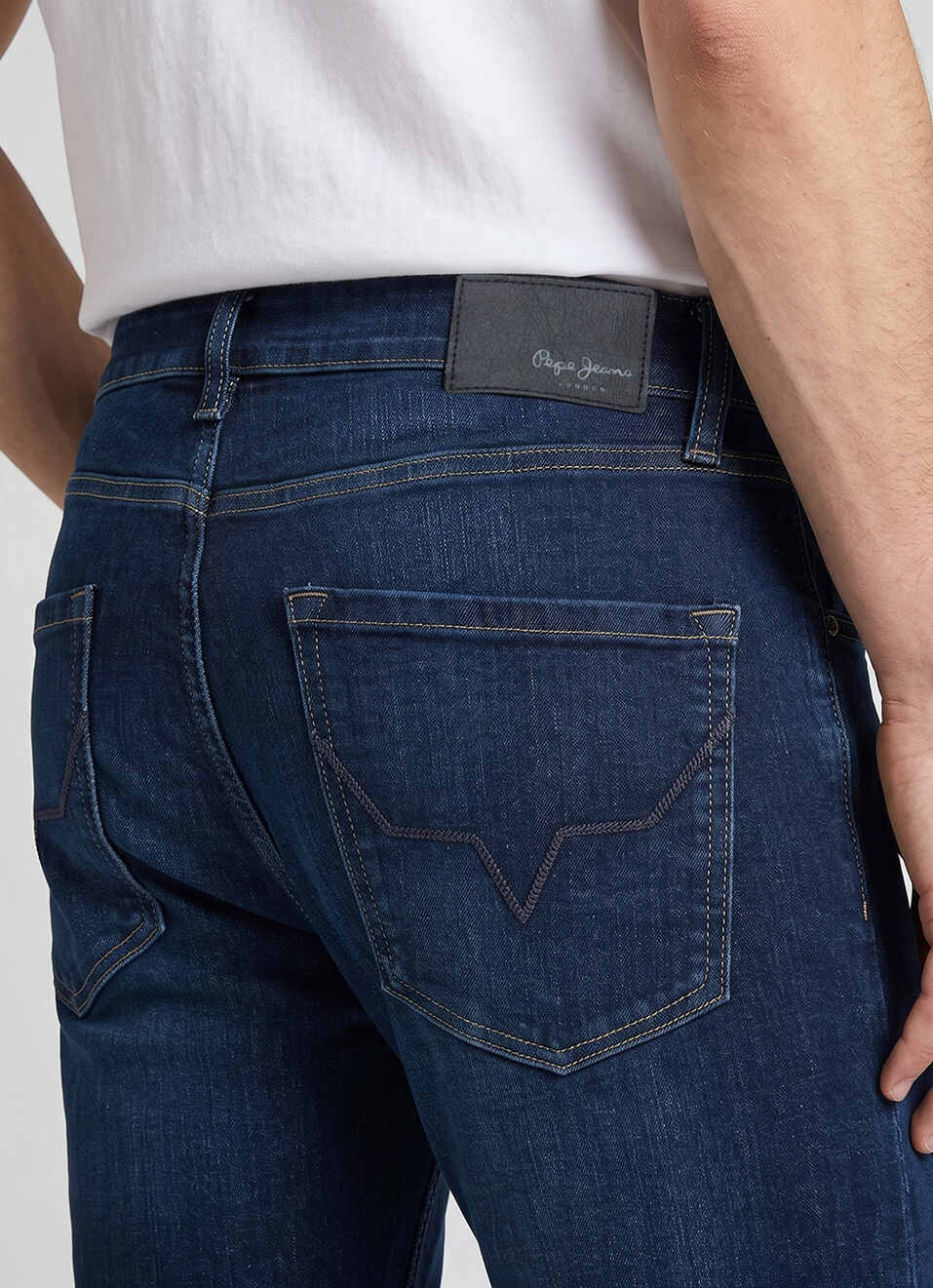 Men Blue Slim Fit Mid Rise Jeans, , large image number 5